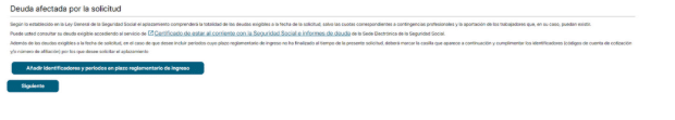Aplazamiento de deudas con la Seguridad Social
