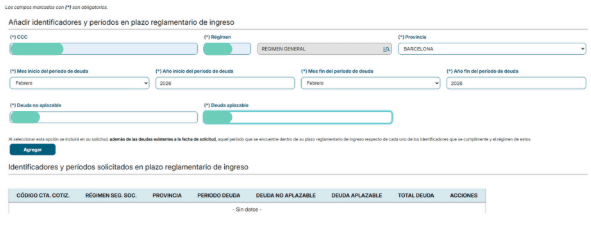 Aplazamiento de deudas con la Seguridad Social