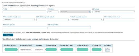 Aplazamiento de deudas con la Seguridad Social