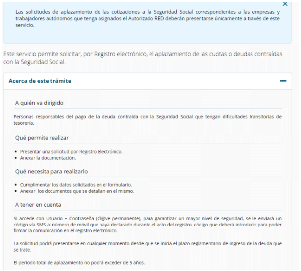 Aplazamiento de deudas con la Seguridad Social